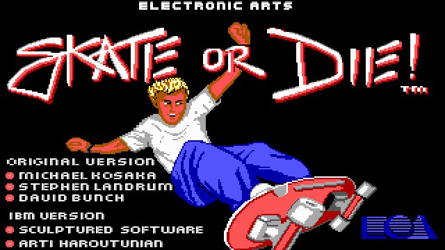 Skate or Die Music, a screen from the retro teardown