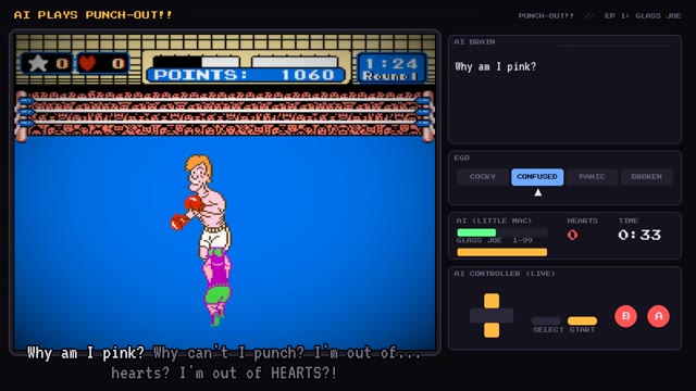 AI Plays Punch-Out!! and Loses to Glass Joe, a screen from the video